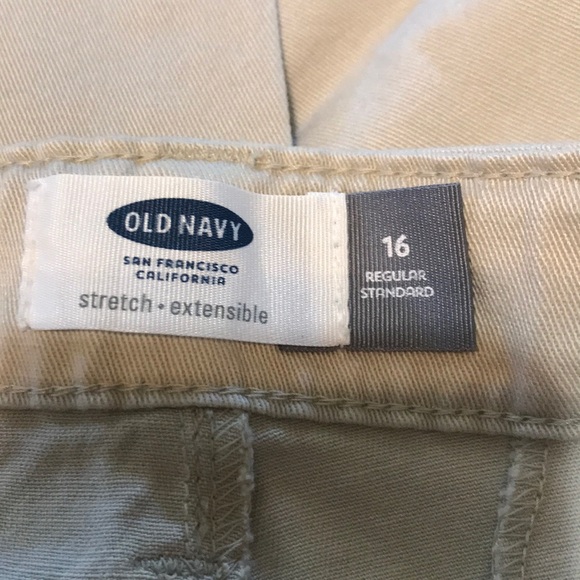 Old Navy Girls Uniform pants-NWT-Size 16-Stone - Picture 4 of 6